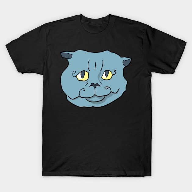 russian blue cat T-Shirt by Max